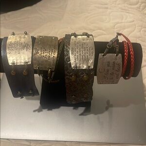 Handcrafted Leather and Metal Bracelets
